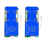 Wzxksoac 2X 8S 24V 100A LiFePO4 Battery Protection Board Same Port with Equalization Temperature Control Battery Board