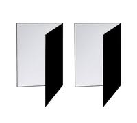 Wzxksoac 2X A3 Photography Cardboard Folding Reflector Black Silver White Thick Paper Book Board Reflective