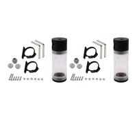 Wzxksoac 2X Acrylic Cylinder Reservoir Water Tank G1/4 50mm x 140mm for Pc Liquid Cooling Water Cooling Kit for Computer Cpu