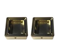 Wzxksoac 2X Aluminum Alloy Shell Shielded Enclosure 19X19X5.5mm Golden Conductive Oxidation Multi-Functional Portable Box
