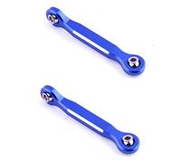 Wzxksoac 2X Aluminum Alloy Steering Servo Linkage Tie Rod for 1/5 Xmaxx 6S 8S RC Upgrade Parts,Blue