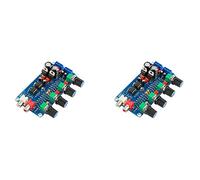 Wzxksoac 2X Amplifier NE5532 Preamp Preamplifier Volume Tone Control Finished Board Treble Midrange Bass EQ DIY Dual AC 12V - 18V