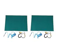 Wzxksoac 2X Anti-Static Mat Phone Repair Soldering Pad with Ground Wire ESD Wrist for Repair Mobile Repair Soldering Mat