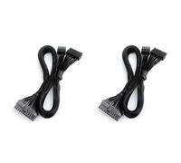 Wzxksoac 2X ATX 24Pin to 18+10Pin Motherboard PSU Modular Power Supply Cable for V550 V650 V750 V850 V700 V1000