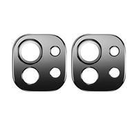 Wzxksoac 2X Black Back Camera Lens Screen Protector for 11 Aluminum Alloy Ring Film for Mi 11 Lens Cover Case