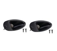 Wzxksoac 2X Black Boat Style 1/4Inch Guitar Pickup Output Input Jack Plug Socket for Fd Strat Guitar