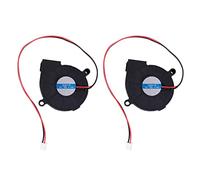 Wzxksoac 2X Black Brushless DC Cooling Blower Fan 5015S 12V 0.14A 50mm x 15mm