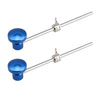 Wzxksoac 2X Blue Aluminum Alloy Bass Drum Beater Kick Drum Foot Pedal Beater Replacement Parts