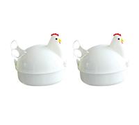 Wzxksoac 2X Chicken Shaped Microwave Eggs Boiler Cooker Kitchen Cooking Appliances,Home Tool