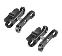 Wzxksoac 2X CNC Butterfly Clip Diving Clamp Light Connector Ball Head Mount Tripod Adapter for Go Pro 7 Sports SLR Cameras