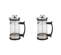 Wzxksoac 2X Coffee Maker Pot,Stainless Steel Glass Coffee Pot French Filter Pot Household Tea Maker,Suitable for Making Tea