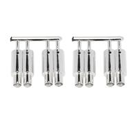 Wzxksoac 2X Dual-Outlet Exhaust Pipe Tailpipe for 1/10 RC Car Off Road Decoration Parts
