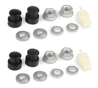 Wzxksoac 2X E-Bike Electric Bicycle Hub Motor Axle M12 Front Lock Nut/Lock Washer/Spacer/Nut Cover with 12mm Shaft