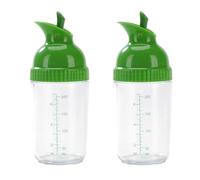 Wzxksoac 2X Easy Grips Salad Dressing Shaker Dispenser Leakproof Container Bottle Universal Sauces Mixer with Scales B