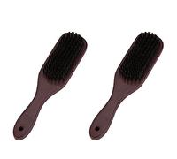 Wzxksoac 2X Fade Brush Comb Scissors Cleaning Brushes Barber Shop Skin Fade Vintage Oil Head Broken Hair Shape Carving Brush