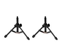 Wzxksoac 2X Foldable Tripod Desktop Microphone Stand Holder for Podcasts, Online Chat, Conferences, Lectures,Meetings, and More