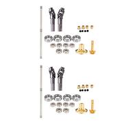Wzxksoac 2X for B-1 B-14 B-24 B24 C14 C-14 1/16 Truck RC Car Upgrade Metal Drive Shaft Gear Bridge Front Axle Full Metal Kit