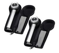 Wzxksoac 2X Handheld 45X Folding Linen Tester Metal Magnifiers Cloth Thread Counter Magnifier with Light Calibration