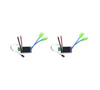 Wzxksoac 2X High Power 12V-24V Waterproof Bidirectional RC ESC Brush ESC for RC Car and Boat 640A