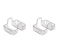 Wzxksoac 2X Kitchen Gadget Double Sink Inner Hanger Dishwasher Sponge Steel Ball Stainless Steel Storage Rack Fruit Rack