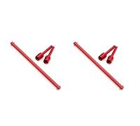 Wzxksoac 2X Metal Central Drive Shaft and Propeller Joint Set for TT-02 TT-02B TT02 TT02B 1/10 RC Car Upgrade Parts,2