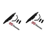 Wzxksoac 2X Metal Front Bumper for MN D90 D91 D96 D99S MN90 MN99 MN99S 1/12 RC Car Upgrade Parts Accessories,Black