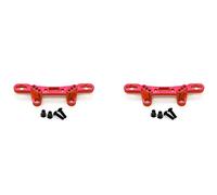 Wzxksoac 2X Metal Front Rear Shock Tower Damper Stay for TT02 TT-02 TT02T 1/10 RC Car Upgrade Parts