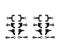 Wzxksoac 2X Metal Upper and Lower Swing Arm Steering Cup Set for D12 D42 1/10 RC Car Upgrade Parts Spare Accessories