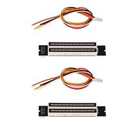 Wzxksoac 2X Mini Dual 12 Level Indicator VU Meter Stereo Amplifier Board Adjustable Light Speed Board