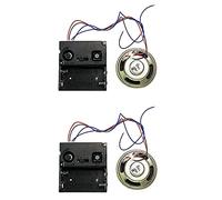 Wzxksoac 2X Music Chime Box with Horn Repair Parts,Wall Clock Mechanism Quartz Clock Parts,Clock Accessories,Melody Mechanism