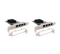 Wzxksoac 2X Network Cards Network/Ethernet/Lan Adapter PCI-E Network Card Realtek RJ45 Internet Ethernet Gigabit 4 Port