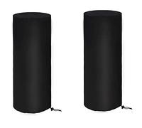 Wzxksoac 2X Patio Heater Covers Waterproof Outdoor Heater Cover 210D Oxford Waterproof, Windproof, Protection Around 50X50X120 cm