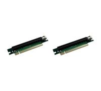 Wzxksoac 2X PCI-E 16X Riser Card 90 Degree Pci-E Pci-Express 16X to 16X Slot Right Angle Extender Protector Riser Adapter Card