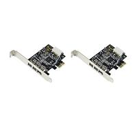 Wzxksoac 2X -PEX30016 3 Port IEEE 1394 Firewire 1394B & 1394A PCIe 1.1 X1 Card TI XIO2213B Chipset Requires Legacy Driver