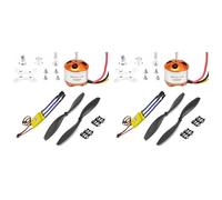 Wzxksoac 2X RC 2212 1000KV Brushless Motor+30A ESC Electric Speed Controller+1045 Propeller Kit for RC Multicopter Quadcopter