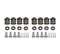 Wzxksoac 2X RC Brass Spacers Wheel Hex Hub Extenders for TRX4 TRX6 Wheels Extension Hex Drive Adapter(+10mm Thickness)