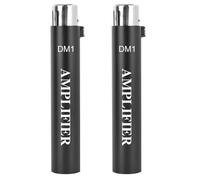 Wzxksoac 2X Replace for DM1 Dynamic Wired Microphone Amplifier 28Db Gainer Microphone Preamplifier for Livestream SM7B Mic,Black