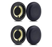 Wzxksoac 2X Replacement Earpads for Elite 45H Evolve2 65 MS/Wireless Headphones - Protein Leather/Ear Cushion/Ear Cups (Black)