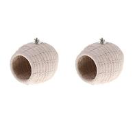 Wzxksoac 2X Rope Weave Bird Breeding Nest Bed House Toy for Parakeet Parrot Cage Perch Hatching Nesting Box