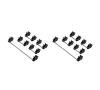 Wzxksoac 2X Steel Plate Satellite Shaft for Mechanical Keyboard Cherry MX Switch Black Mounted 6.25U 2U Stabilizers-1