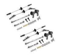 Wzxksoac 2X Upgrade Steel Gear Bridge Axle Gear Steering Cup Kit for MN D90 D91 MN99 MN99S 1/12 RC Car Spare Parts,F+R