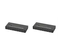 Wzxksoac 2X USB K/M Synchronous Controller 8-Port KVM Switch Multiple Computers Share 1 Set of Mouse and Keyboard