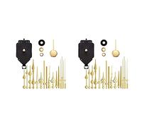 Wzxksoac 2X Wall Silent Pendulum Quartz Clock Movement, Pendulum Clock Mechanism Parts Motor Replacement DIY Repair Parts