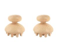 Wzxksoac 2X Wood Mushroom Shape Therapy Massage Tool Massager Anti Cellulite Fascia Massage Roller