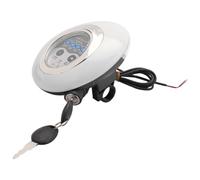 Wzxksoac 3 In1 LED Headlight Electric Bike Scooter Frontlight Light Horn Lock Instrument Panel Horn Instrument Headlight