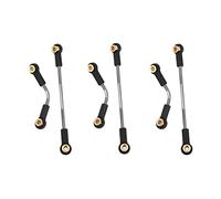 Wzxksoac 3 Set RC Car Steering Pull Rod Upgrade Part Metal RC Steering Rod for B1 B14 B24 B24 C14 C24 1/16