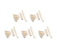 Wzxksoac 30 Bridge Pins + Saddle + Bridge Saddle Bone/Bone Acoustic Guitar White