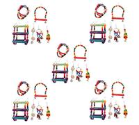 Wzxksoac 30 Pcs Bird Parrot Toys, Bird Swing Toy Colorful Chewing Hanging Hammock Swing Bell Pet Climbing Ladders Toys Bird Toys