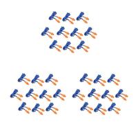 Wzxksoac 30 Pcs Safety Silicone Soft Ear Plugs - Hearing Protection with Cord - Noise Reduction Blue Orange