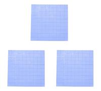 Wzxksoac 300 Pcs 10X10X1mm Silicone Thermal Pad for Conductive Heat Sink Insulation Pate, Blue